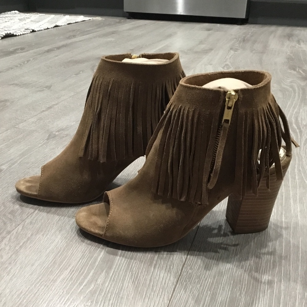 Carlos Santana fringe booties